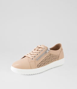 ZARINA SU DK NUDE WHITE SOLE LEATHER