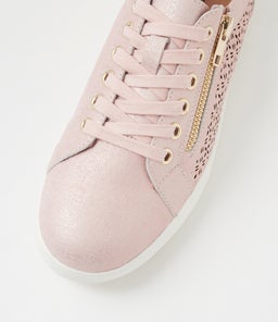 ZARINA SU PINK&SILVER SCRATCH LEATHER