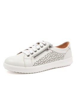 ZARINA SU WHITE WHITE SOLE LEATHER
