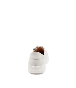 ZARINA SU WHITE WHITE SOLE LEATHER