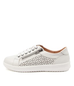 ZARINA SU WHITE WHITE SOLE LEATHER