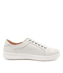 ZARINA SU WHITE WHITE SOLE LEATHER