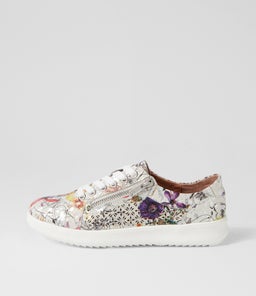 ZARINA SU WHITE FIELDS WHITE SOLE LEATHER
