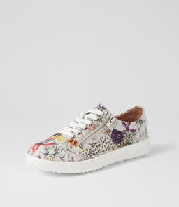 ZARINA SU WHITE FIELDS WHITE SOLE LEATHER