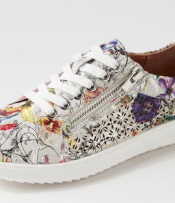 ZARINA SU WHITE FIELDS WHITE SOLE LEATHER