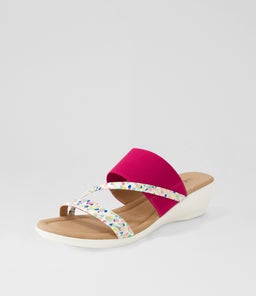PARALEE SU CONFETTI FUCHSIA LEATHER ELASTIC
