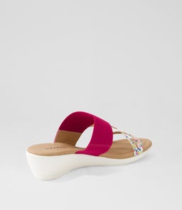 PARALEE SU CONFETTI FUCHSIA LEATHER ELASTIC