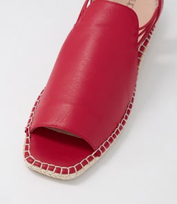 PINA SU DK RED LEATHER