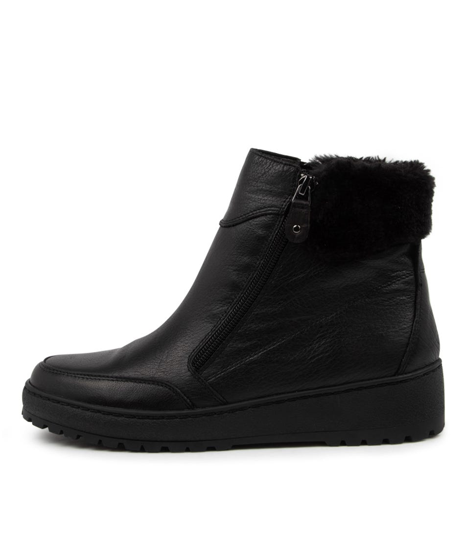 Buy Supersoft Millah Su Black Ankle Boots online with free shipping
