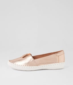 WANDIE SU ROSE GOLD WHITE SOLE LEATHER