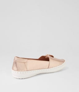 WANDIE SU ROSE GOLD WHITE SOLE LEATHER