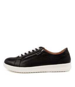 ZARALA SU BLACK WHITE SOLE LEATHER