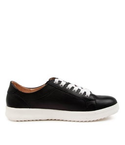 ZARALA SU BLACK WHITE SOLE LEATHER
