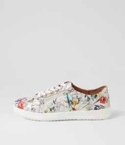 ZARALA SU WHITE FIELDS WHITE SOLE LEATHER