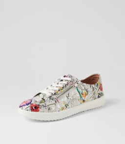 ZARALA SU WHITE FIELDS WHITE SOLE LEATHER