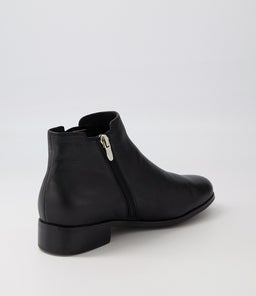 BURNLEY SU BLACK STRIPE LEATHER ELASTIC