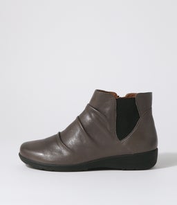PANKA SU DK GREY LEATHER ELASTIC