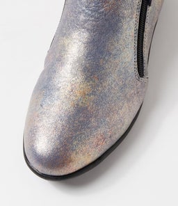 FALLENN SU BLUE SPECKLE METALLIC LEATHER
