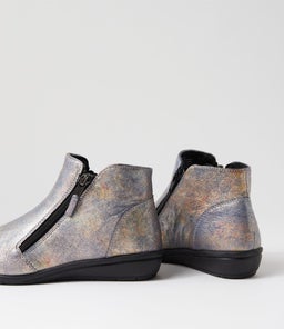 FALLENN SU BLUE SPECKLE METALLIC LEATHER