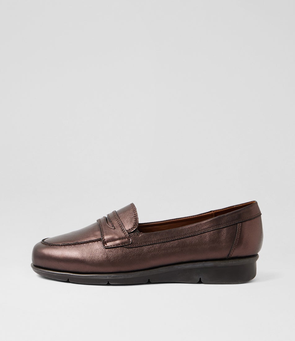 Punis Bronze Leather Loafers Punis Bronze Leather Loafers