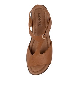 FANNE2 SU DK TAN LEATHER