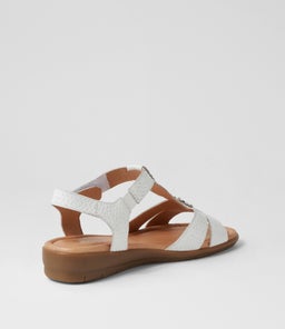 FERRARO2 SU WHITE EMBOSSED LEATHER