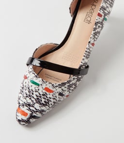 NARDA2 SU CRAZY SNAKE BLACK LEATHER PATENT