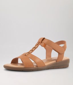 FRANKIE2 SU DK TAN LEATHER