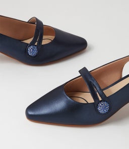 LISSHLE2 SU BLUE METALLIC LEATHER