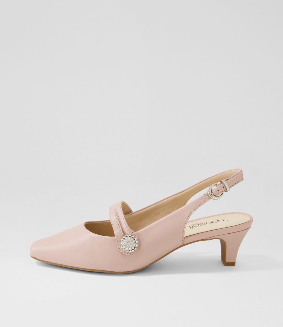 Lisshle2 Blush Leather Heels Lisshle2 Blush Leather Heels
