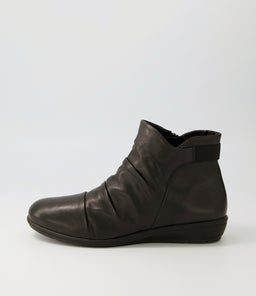 FOIS SU BLACK BLACK SOLE LEATHER