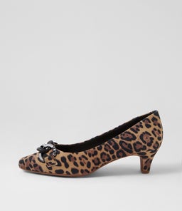 LOVELY SU TAN LEOPARD SUEDE