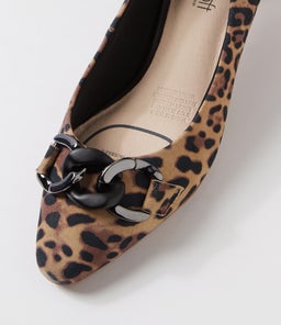LOVELY SU TAN LEOPARD SUEDE
