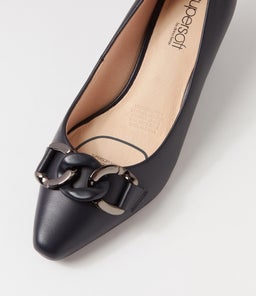 LOVELY SU NAVY LEATHER
