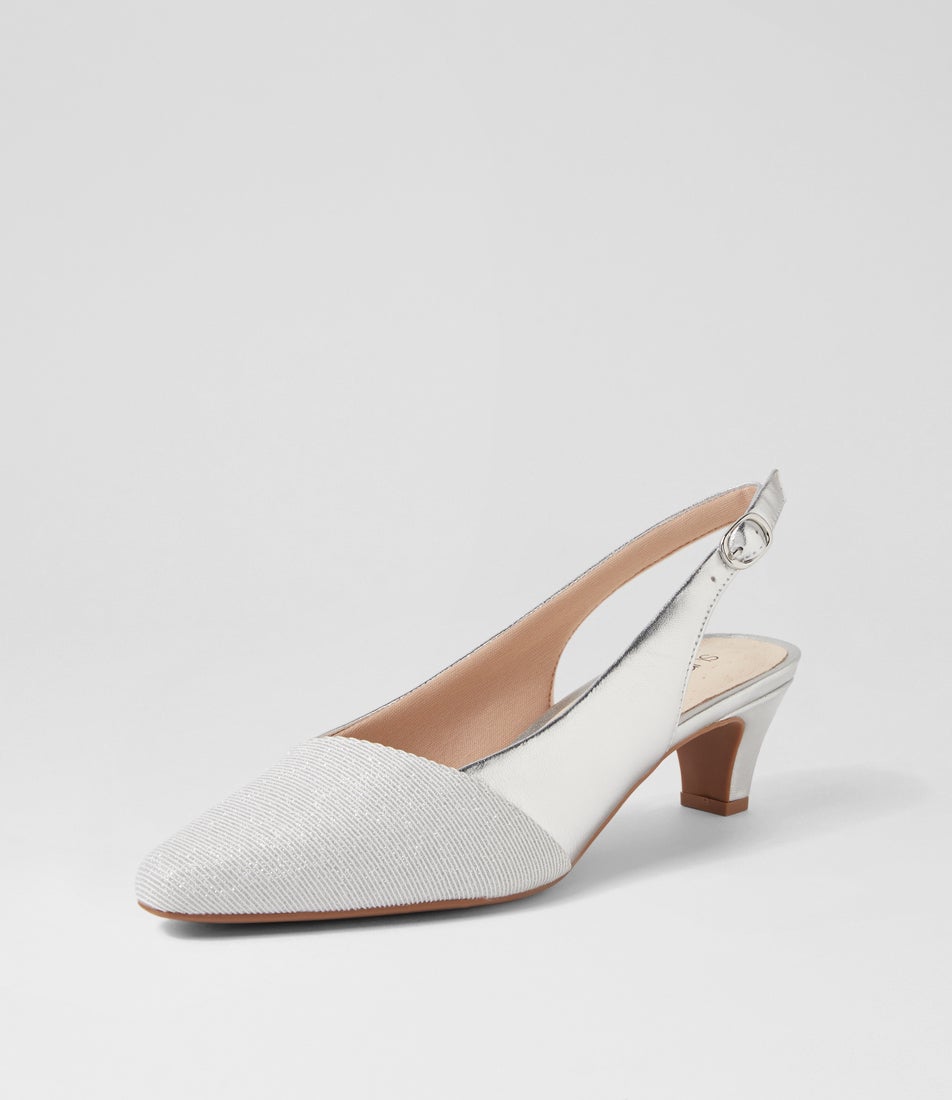Linsain-Su-Silver Sparkle-Silver-Fabric-Leather