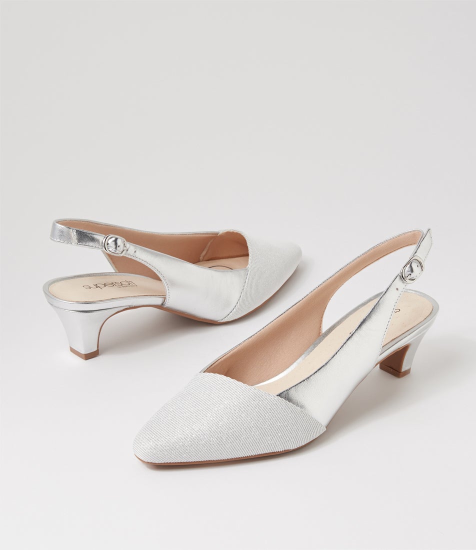 Linsain-Su-Silver Sparkle-Silver-Fabric-Leather