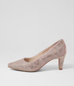 MESMERIZE2 SU ROSE LEOPARD COVERED HEEL JEWELS
