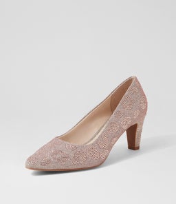 MESMERIZE2 SU ROSE LEOPARD COVERED HEEL JEWELS