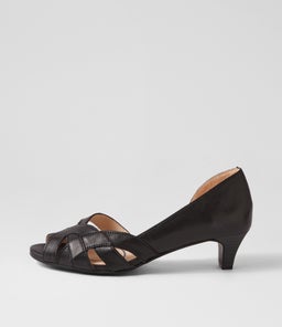 ELIZABETHS SU BLACK BLACK HEEL LEATHER