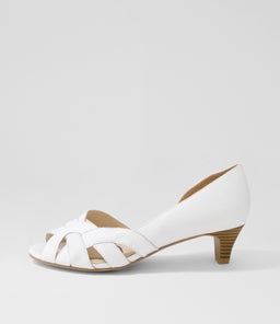 ELIZABETHS SU WHITE LEATHER