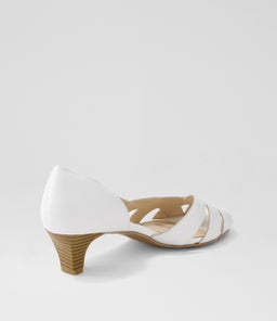 ELIZABETHS SU WHITE LEATHER