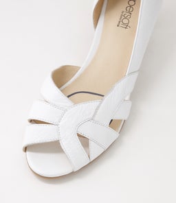 ELIZABETHS SU WHITE LEATHER