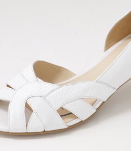ELIZABETHS SU WHITE LEATHER