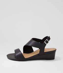 GRACEFULS SU BLACK BLACK HEEL LEATHER