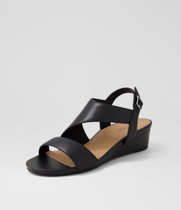 GRACEFULS SU BLACK BLACK HEEL LEATHER