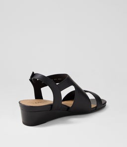 GRACEFULS SU BLACK BLACK HEEL LEATHER
