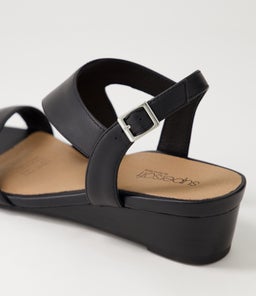 GRACEFULS SU BLACK BLACK HEEL LEATHER