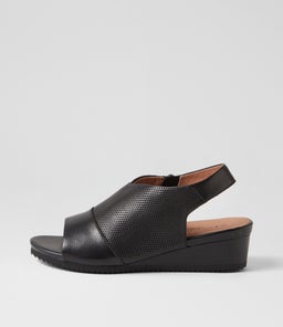 HECTIC SU BLACK BLACK SOLE LEATHER