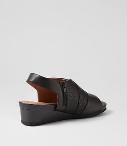 HECTIC SU BLACK BLACK SOLE LEATHER