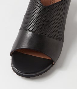 HECTIC SU BLACK BLACK SOLE LEATHER